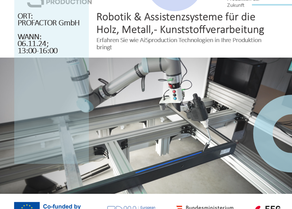 Robotik & Assistenzsysteme für die​ Holz, Metall,- Kunststoffverarbeitung